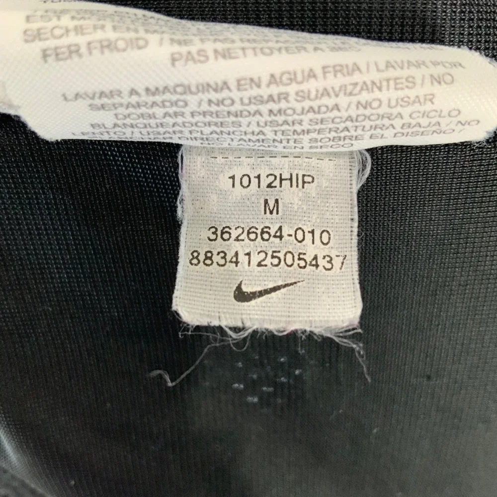 Nike Basketball Black White Drawstring Shorts M Elastic Waistband Mesh Swoosh